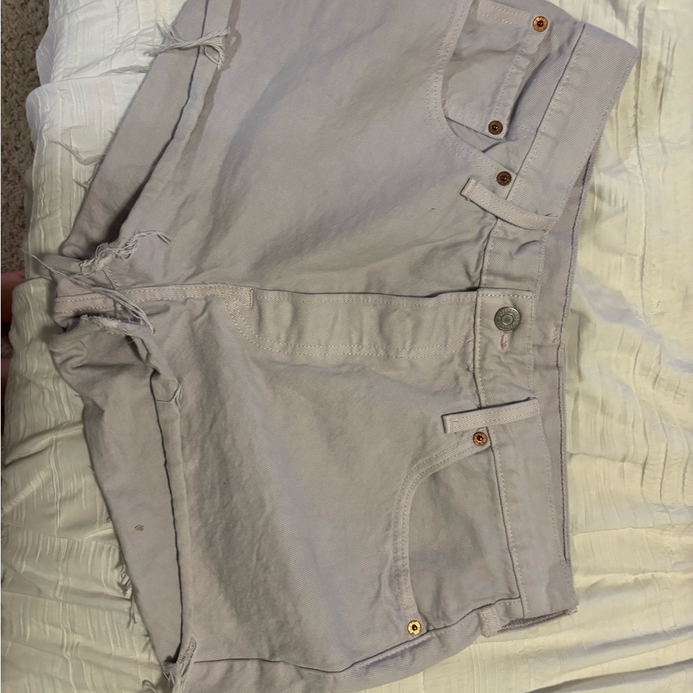Levi's Lavender Denim Shorts